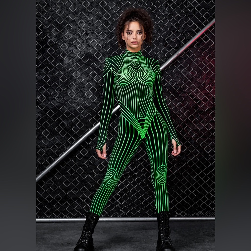 UV Bodysuit Halloween Festival Costume